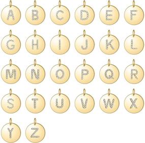 img 2 attached to ✨ EleQueen CZ Initial Necklace for Women Girls - 925 Sterling Silver Personalized Gold Plated Alphabet Letter Pendant Jewelry