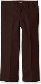 img 4 attached to Boys' Charcoal 👖 Dickies Flexwaist Front Straight Pants