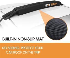 img 1 attached to 🚣 HEYTRIP Universal Soft Roof Rack Pads: Secure Kayak, Surfboard, SUP, Canoe with Tie-Down Straps and Storage Bag