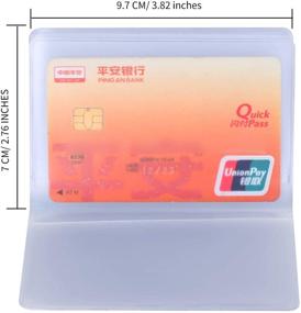 img 3 attached to 💼 Translucent Plastic Wallet - Senkary Set