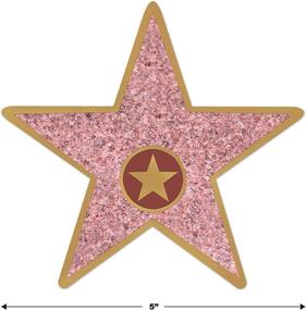 img 2 attached to 🌟 Beistle 60-Piece Mini “Star” Red Carpet Awards Night Cut Outs – Personalize Your VIP Hollywood Decorations for Movie Theme Party, 5 Inches, Multicolored