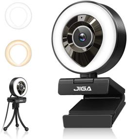 img 4 attached to JIGA 1080P Streaming Webcam with Dual Microphone and Adjustable Right Light - Pro Web Camera for Xbox, Facebook, YouTube, and Conferencing