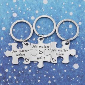 img 3 attached to 🧩 Matter Puzzle Keychain Distance Men's Accessories by Bobauna