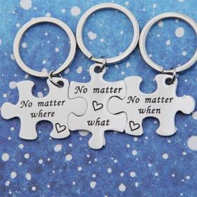 img 2 attached to 🧩 Matter Puzzle Keychain Distance Men's Accessories by Bobauna