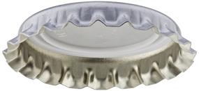img 4 attached to 🔒 Premium Silver Oxygen Barrier Crown Caps - Pack of 144 for Ultimate Beverage Protection