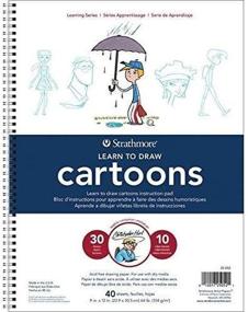 img 1 attached to 📝 Strathmore 25-052 200 Drawing Cartoons Pad from the Learning Series in White