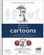 📝 strathmore 25-052 200 drawing cartoons pad from the learning series in white logo