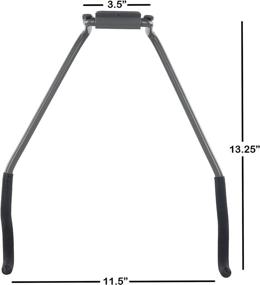 img 3 attached to 🚲 Stalwart 75-ST6016 Bike Rack Wall Hook: Space-Saving Flip-Up Bike Storage Solution with EVA Foam - Ideal Bike Accessories for Garage or House