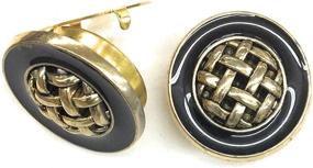 img 2 attached to Button Covers Cufflink Plated •Button Men's Accessories