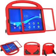 🧒 shockproof red kids case with screen protector for lenovo tab m10 plus 10.3 2020 tablet - teefity logo