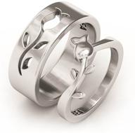 изысканные винтажные обручальные кольца с цветком для пар от evbea свадебные банды логотип