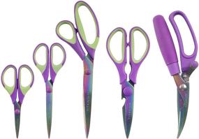 img 4 attached to 🔪 Top-Notch 5pc Scissor Set: Ultimate Value for Kitchen and Craft