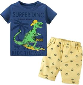 img 4 attached to 👕 Cotton T Shirt for Boys' Vacation Outfits - Boys' Clothing