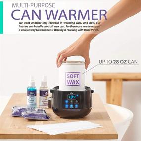 img 1 attached to Wax Warmer Home Waxing Kit: Professional Hair Removal Wax Pot with LED Display - Includes 5 Bags of Painless Hard Wax Beans, 20 Wax Sticks for Face, Legs, Arms, Bikini