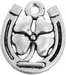 lucky clover horseshoe charm pendants logo