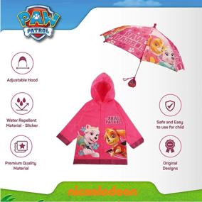 img 1 attached to Nickelodeon Patrol Slicker Umbrella Rainwear Umbrellas in Stick Umbrellas