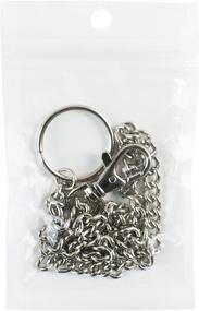 img 1 attached to Premium 16-inch Silver Nickel Plated Pocket Chain String: Lobster Claw Clasp, Ideal for Belt Loop, Handbags, Keys, Wallet, and Travel