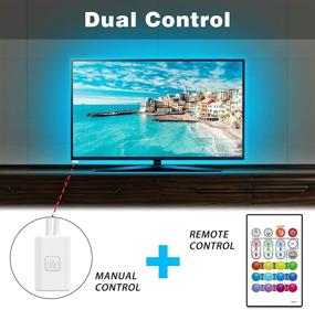 img 2 attached to Bason TV LED Backlight, 6.56ft LED Lights for 32-58 inch TVs, USB LED Strip Game Light with 4096 Customizable Colors, Remote Control, TV Lights for Room Decor, TV Bias Light Kit