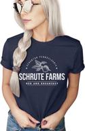 ashers apparel schrute breakfast 👔 t-shirt for men - clothing and shirts logo