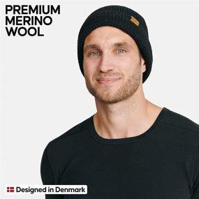 img 3 attached to Unisex Cuffed Classic Merino Wool Beanie by DANISH ENDURANCE: Soft Knit Hat with Recycled Materials for Men & Women