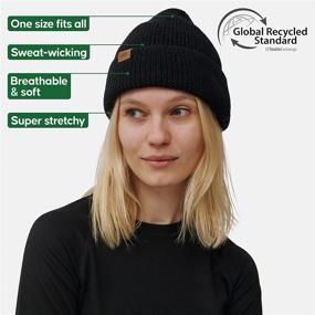 img 2 attached to Unisex Cuffed Classic Merino Wool Beanie by DANISH ENDURANCE: Soft Knit Hat with Recycled Materials for Men & Women