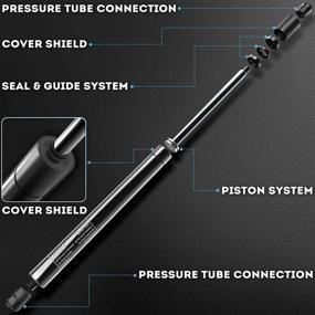 img 2 attached to 🚙 Porsche Cayenne 2003-2010 Gas Spring Damper A-Premium Front Hood Lift Supports Shock Struts