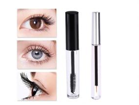 img 3 attached to 💄 Empty Mascara Tube with Wand and Rubber Inserts - 8ml Capacity, Eyelash Cream Container Bottle - Transparent 7ml, Tubes Set for Castor Oil DIY Mascara and Eyeliner – Silver & Black