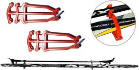 img 2 attached to 🎿 Bagdent Universal Cross Country Ski Holder - 1 Pair, Nordic Ski Pole Carrier