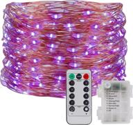 🎃 waterglide fairy string lights: halloween purple, battery operated, waterproof & multi-functional – perfect for christmas, parties, and indoor/outdoor decorations! логотип