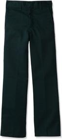 img 2 attached to 👖 Dickies Husky Boys Flat Front Apparel for Boys