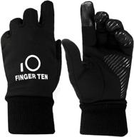 🧤 winter gloves for kids: finger ten touchscreen gloves for boys and girls - lightweight, warm, and versatile for running, cycling, texting, hiking, and skating логотип