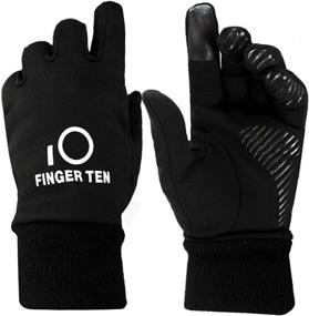 img 4 attached to 🧤 Winter Gloves for Kids: FINGER TEN Touchscreen Gloves for Boys and Girls - Lightweight, Warm, and Versatile for Running, Cycling, Texting, Hiking, and Skating