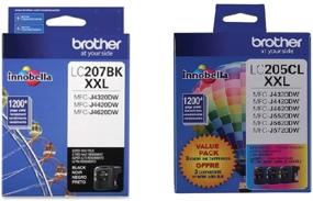 img 1 attached to Brother LC207 Black Ink Cartridge 🖨️ and Super High Yield Color Cartridge Set