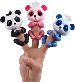 img 1 attached to 🐼 Fingerlings Glitter Panda Interactive Puppets & Puppet Theaters by WowWee
