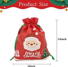 img 3 attached to 🎁 Reusable Drawstring Christmas Gift Wrap - The Perfect Present Packaging Solution!