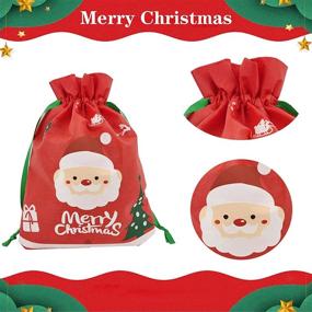 img 2 attached to 🎁 Reusable Drawstring Christmas Gift Wrap - The Perfect Present Packaging Solution!