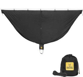 img 4 attached to 🦉 Wise Owl Outfitters Bug Net for Hammocks - The SnugNet Mosquito Netting - Premium Quality, Waterproof, Mesh Hammock Net w/ Double-Sided Zipper - Essential Camping Gear