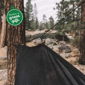 img 3 attached to 🦉 Wise Owl Outfitters Bug Net for Hammocks - The SnugNet Mosquito Netting - Premium Quality, Waterproof, Mesh Hammock Net w/ Double-Sided Zipper - Essential Camping Gear