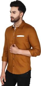 img 2 attached to SKAVIJ Casual Cotton Contrast X Large Men's Clothing for Shirts