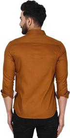 img 1 attached to SKAVIJ Casual Cotton Contrast X Large Men's Clothing for Shirts