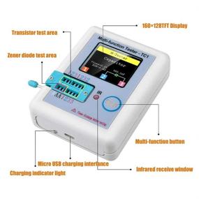 img 1 attached to 🔍 Pocket-Sized Multi-Function Tester with Colorful 3.5 inch TFT Display for Diodes, Triodes, Capacitors, Resistors, Transistors, LCR, ESR, NPN, PNP, MOSFET - LW21