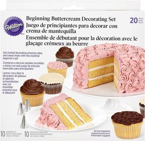 img 2 attached to Wilton Beginner's Buttercream Decorating Set: 20-Piece Cake Decorating Kit for Aspiring Bakers