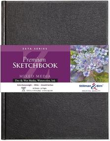img 2 attached to 🎨 Stillman & Birn Zeta Series Hardbound Sketchbook, A4 Size - 270 GSM Extra Heavyweight, White Paper with Smooth Surface: The Perfect Companion for Artists
