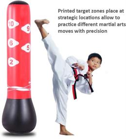 img 3 attached to 🥊 59-Inch Fitness Inflatable Punching Bag: Ultimate Stress Relief for Kids and Adults