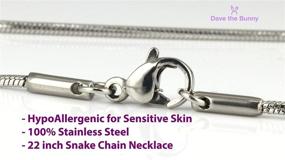 img 3 attached to EPJ Pelican Charm Snake Necklace