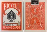 🚴 bicycle orange rider back poker size playing cards deck - enhanced seo logo