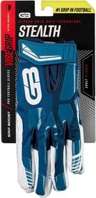 img 2 attached to 🧤 Grip Boost Stealth Dual Color Football Gloves: Perfect for Boys - Youth Sizes