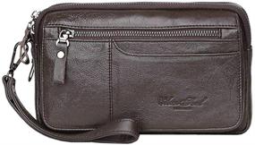 img 4 attached to 👜 Men's Bag Wristlet Organizer: Passport & Business Accessories Wallet with Card Cases and Money Organizers