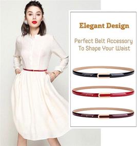 img 3 attached to 【CaserBay】Womens Fashion Elegant Waistband Buckle【Burgundy】 Women's Accessories and Belts