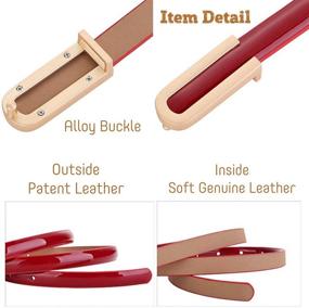 img 2 attached to 【CaserBay】Womens Fashion Elegant Waistband Buckle【Burgundy】 Women's Accessories and Belts